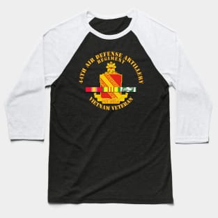 44th Air Defense Artillery Regiment w VN SVC Baseball T-Shirt